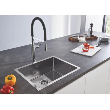 GROHE 31726SD0 - virtuvinė kriauklė K700 550 × 450 mm, iš nerūdijančio plieno