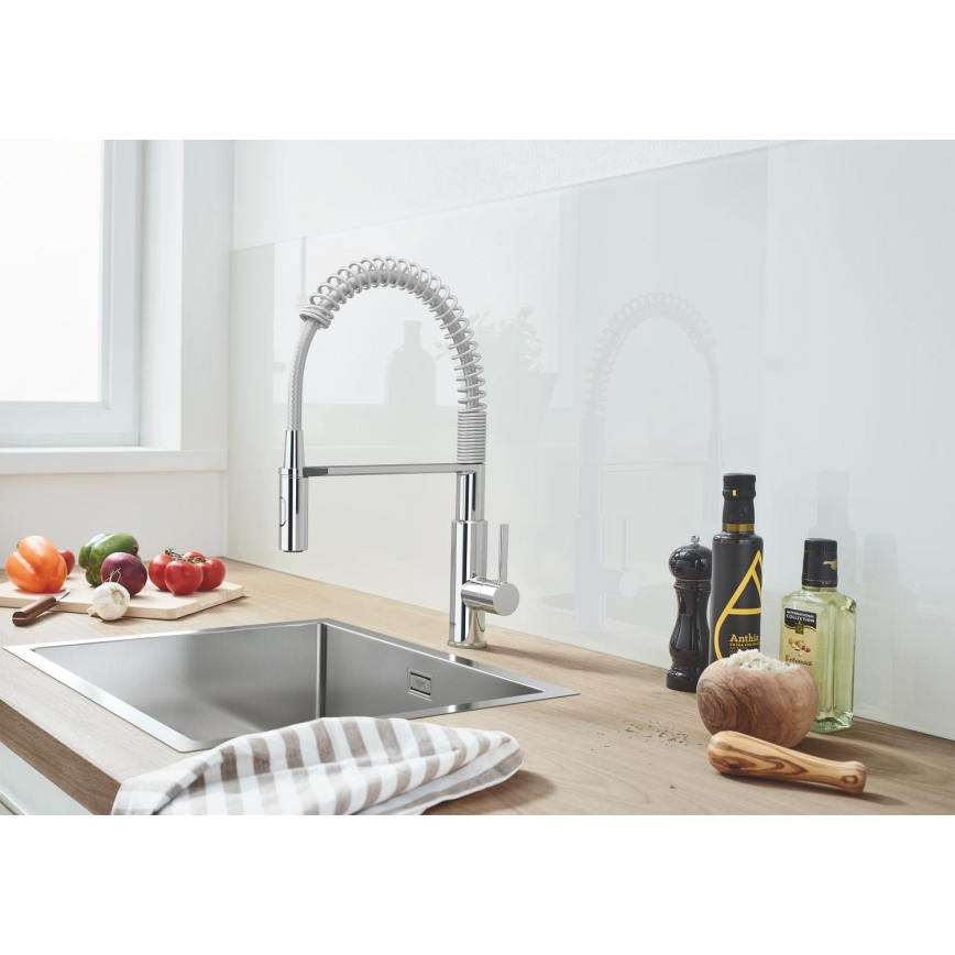 GROHE 31726SD0 - virtuvinė kriauklė K700 550 × 450 mm, iš nerūdijančio plieno