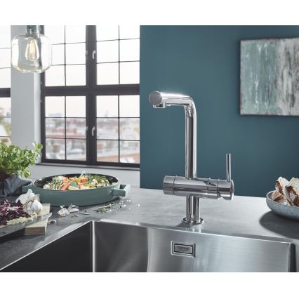 GROHE 31726SD0 - virtuvinė kriauklė K700 550 × 450 mm, iš nerūdijančio plieno