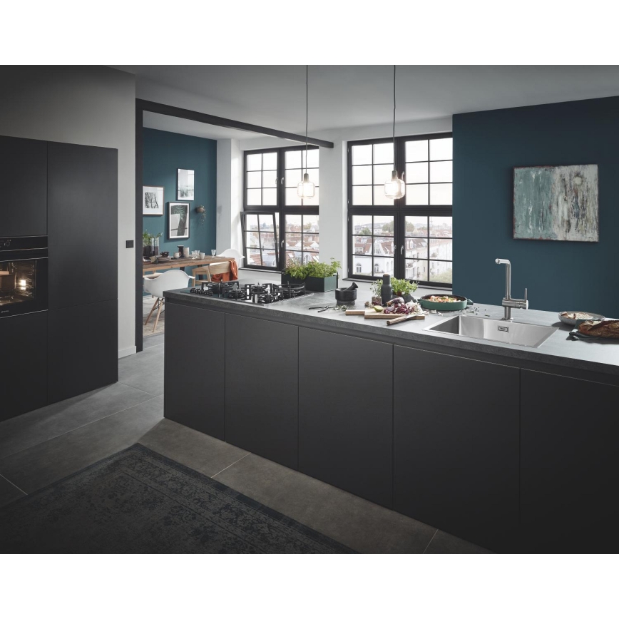 GROHE 31726SD0 - virtuvinė kriauklė K700 550 × 450 mm, iš nerūdijančio plieno