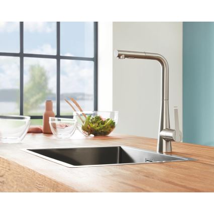 GROHE 31726SD0 - virtuvinė kriauklė K700 550 × 450 mm, iš nerūdijančio plieno
