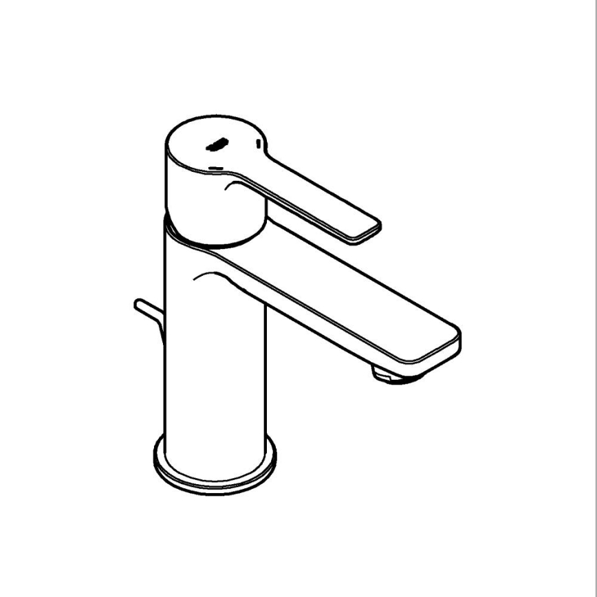 GROHE 32109GL1 - Praustuvo maišytuvas LINEARE auksinis