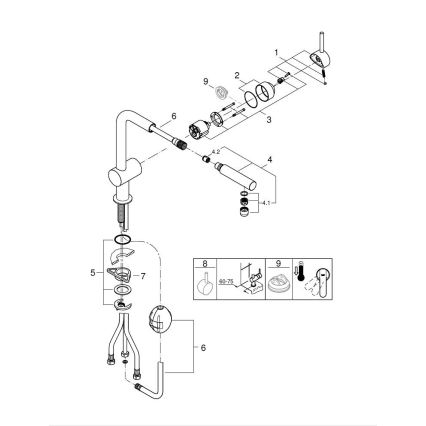 GROHE 32168DC0 - Virtuvinis maišytuvas A nerūdijančio plieno