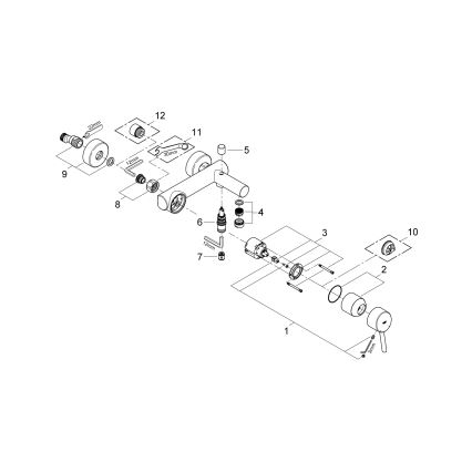 GROHE 32211001 - Vonios maišytuvas CONCETTO DN 15, blizgus chromas