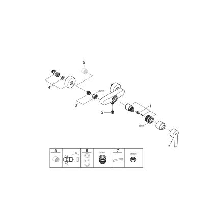 GROHE 322792432 - START dušo maišytuvas DN 15, juodas