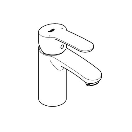 GROHE 3246820E - praustuvo maišytuvas EUROSTYLE COSMOPOLITAN, dydis S, chromuotas