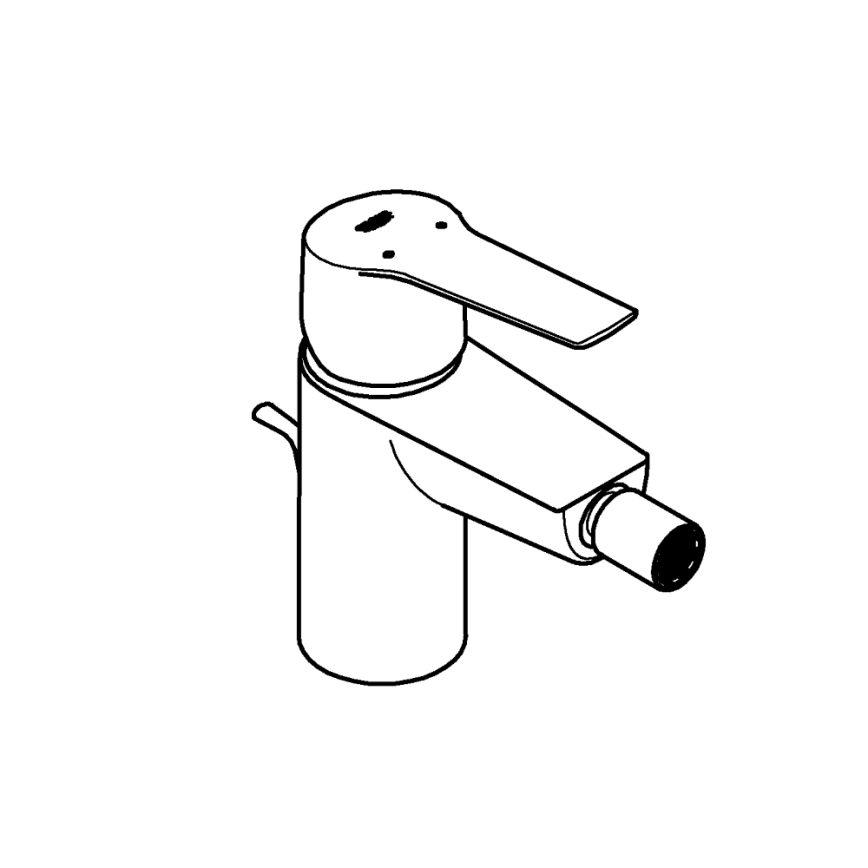 GROHE 325602432 - Bidetinis maišytuvas START, dydis S, juodas