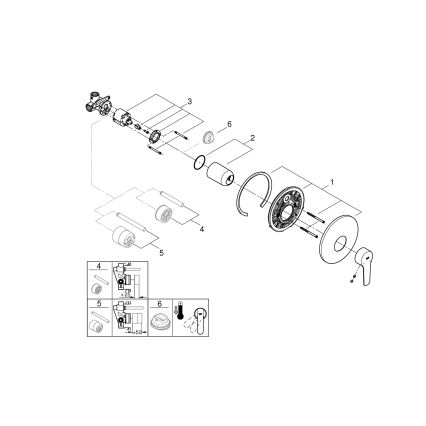 GROHE 32590002 - dušo maišytuvas START, blizgus chromas