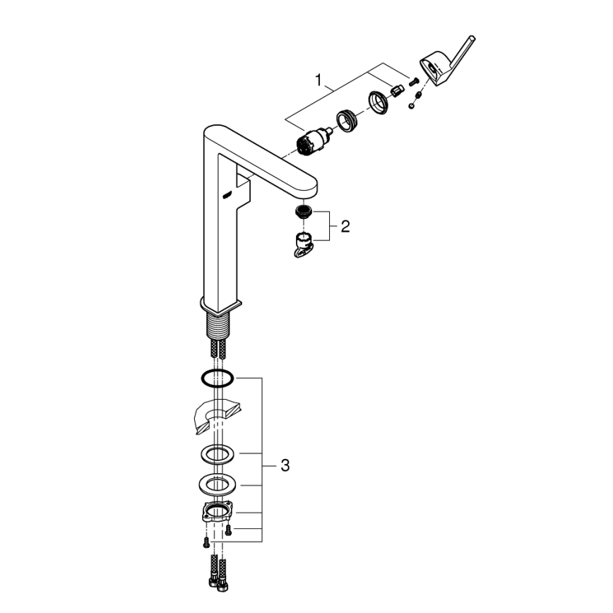 GROHE 32618003 - Praustuvo maišytuvas PLUS XL, blizgus chromas