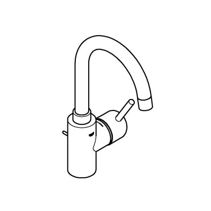GROHE 32629002 - Praustuvo maišytuvas CONCETTO, L dydis, blizgus chromas