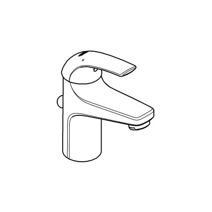 GROHE 32805000 - Praustuvo maišytuvas BAUCURVE DN 15 blizgus chromas