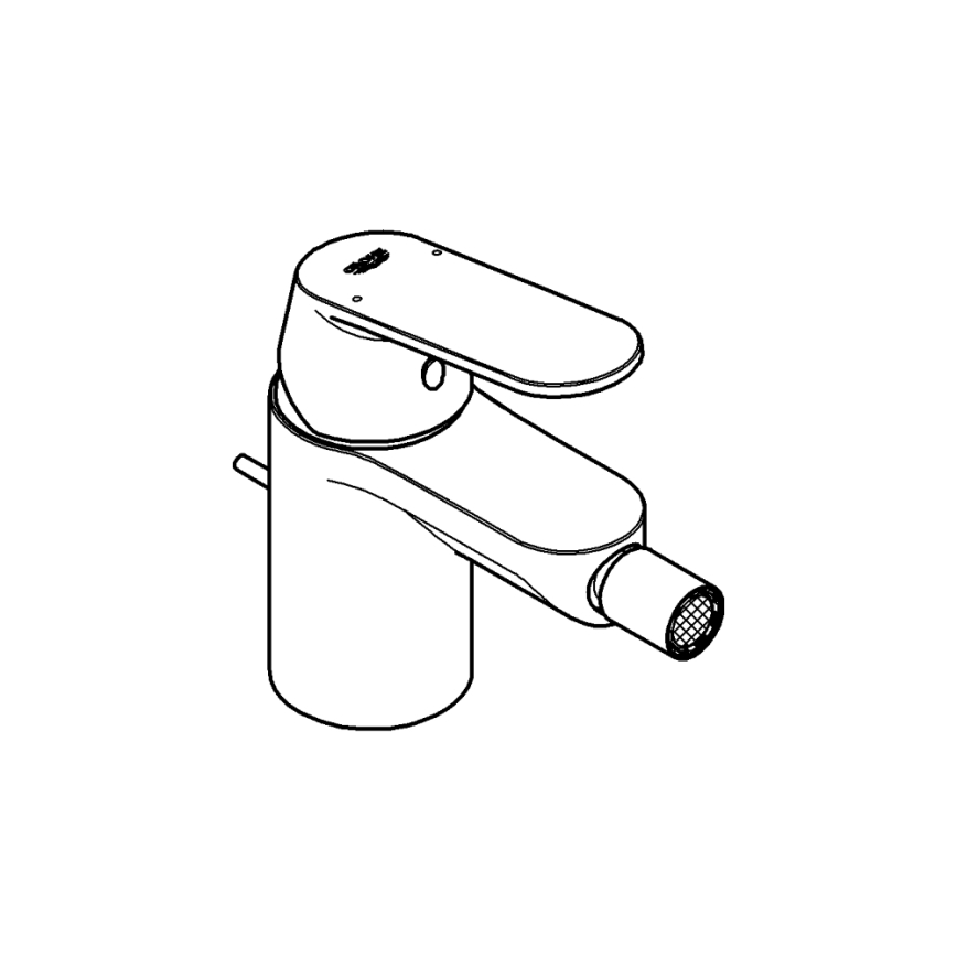 GROHE 32839000 - Bidė maišytuvas EUROSMART COSMOPOLITAN, dydis S, blizgus chromas