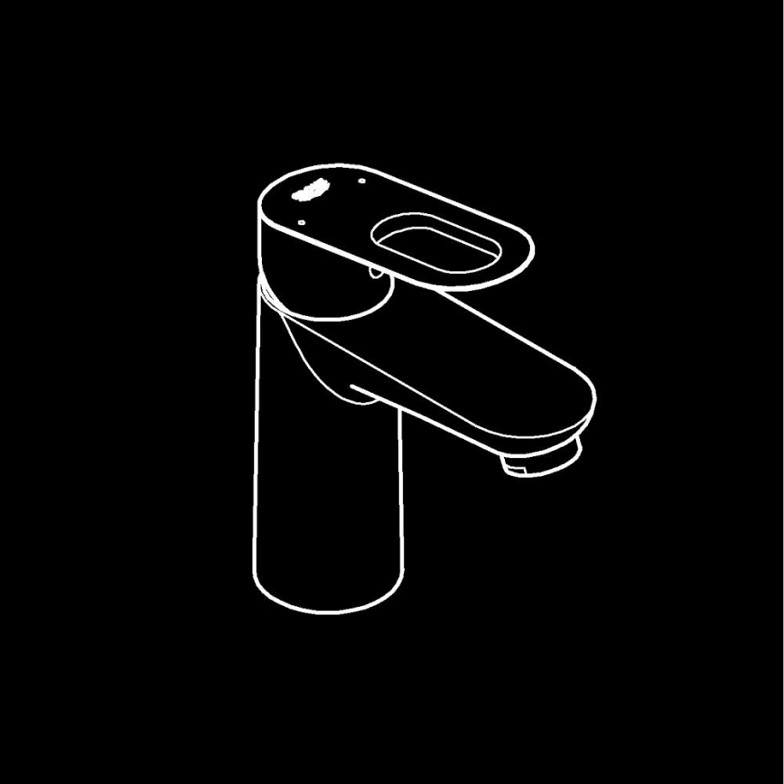 GROHE 32854000 - praustuvo maišytuvas BAULOOP blizgus chromas