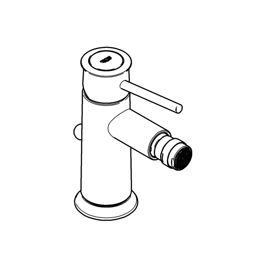 GROHE 32864000 - Bidės maišytuvas BAUCLASSIC blizgus chromas