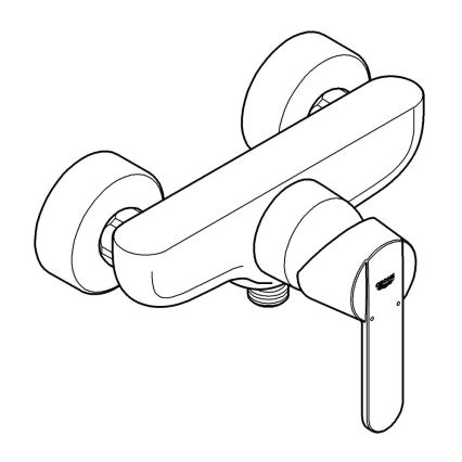 GROHE 32888000 - dušo maišytuvas GET DN 15, blizgus chromas