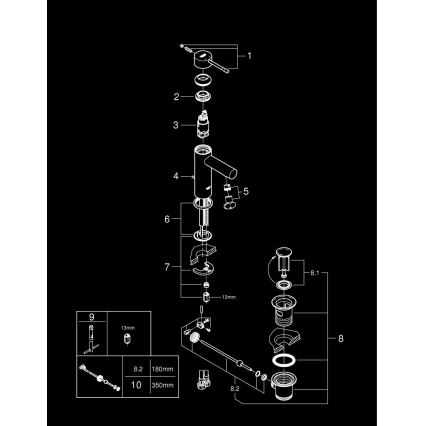 GROHE 32898001 - Praustuvo maišytuvas ESSENCE DN 15 blizgus chromas