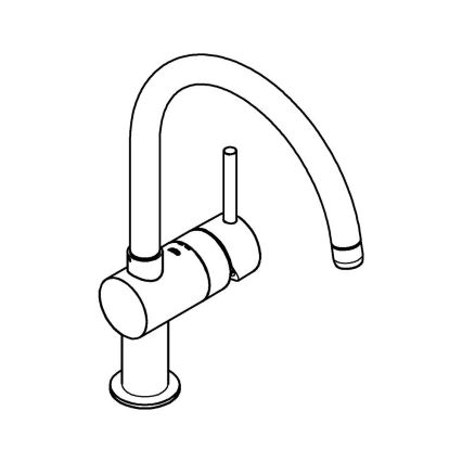GROHE 32917000 - Virtuvinis maišytuvas A 356 mm blizgus chromas
