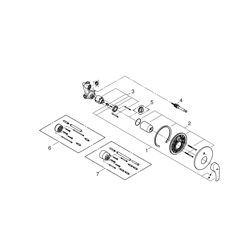 GROHE 33305002 - Vonios maišytuvas DN 15, blizgus chromas