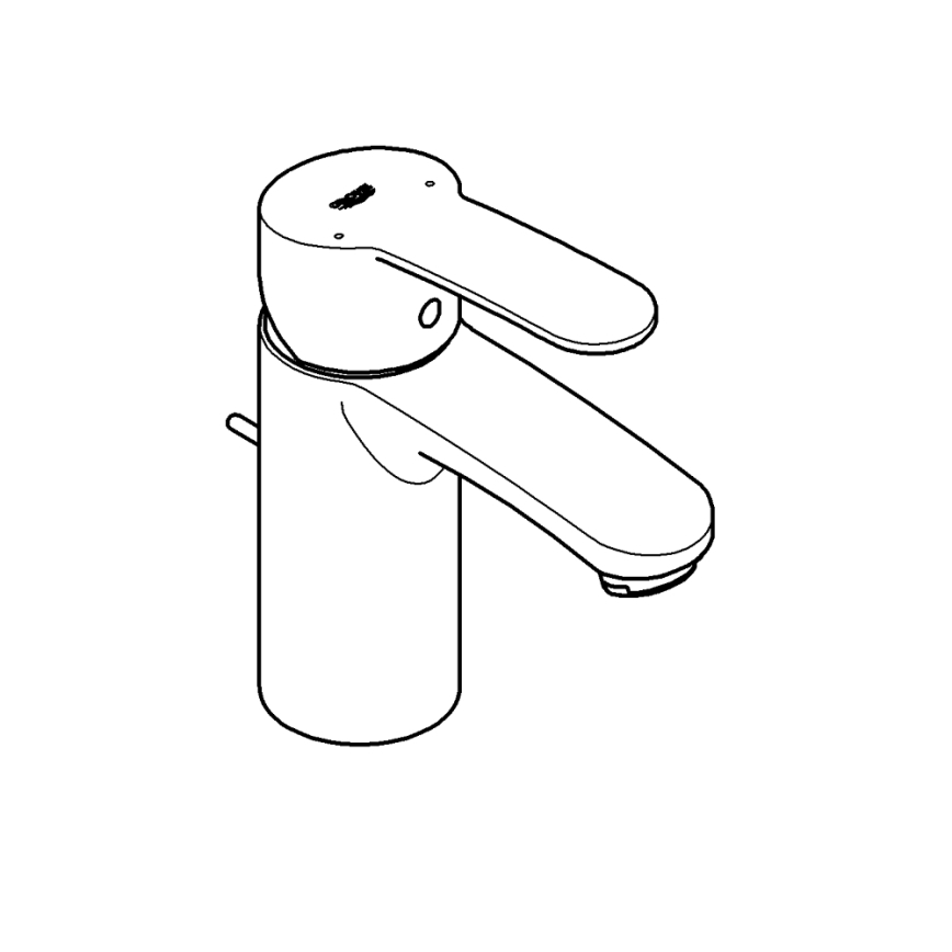 GROHE 3355220E - Praustuvo maišytuvas EUROSTYLE COSMOPOLITAN dydis S chromas