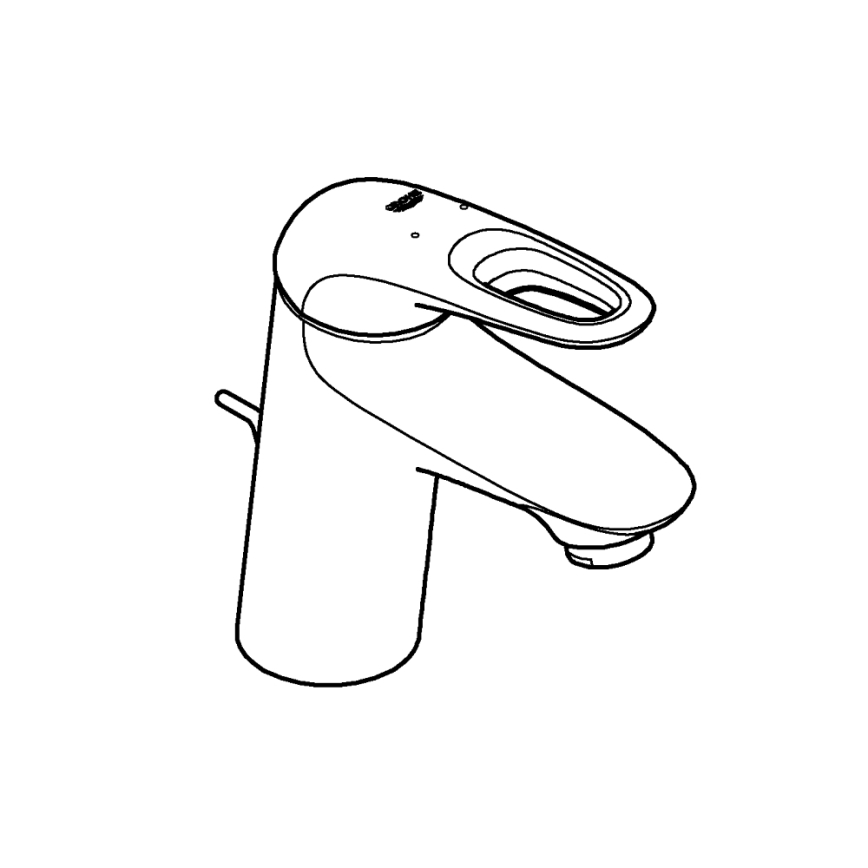 GROHE 33558LS3 - praustuvo maišytuvas EUROSTYLE dydis S baltas