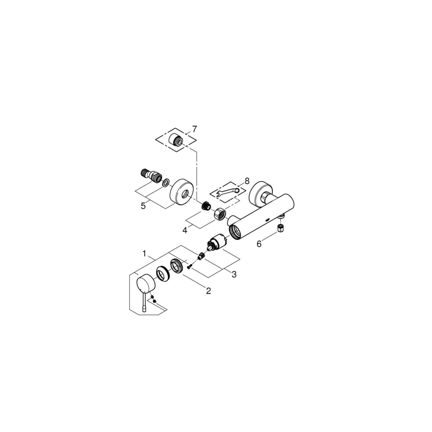 GROHE 33636001 - ESSENCE dušo maišytuvas, blizgus chromas