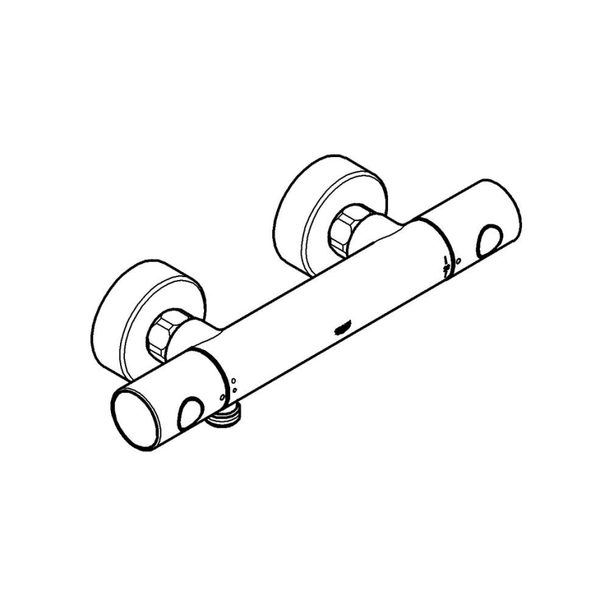 GROHE 34065AL2 - termostatinis dušo maišytuvas GROHTHERM 1000 COSMOPOLITAN DN 15, grafitas