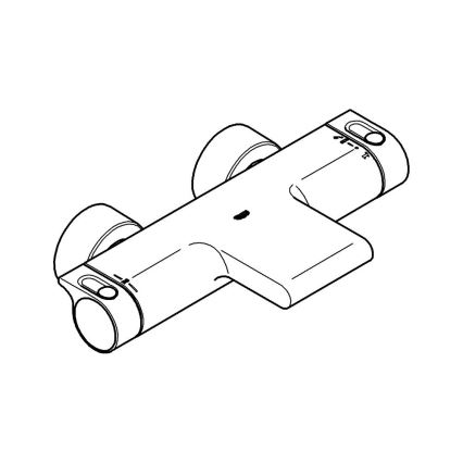 GROHE 34174001 - Termostatinis vonios maišytuvas GROHTHERM 2000 172 mm blizgus chromas