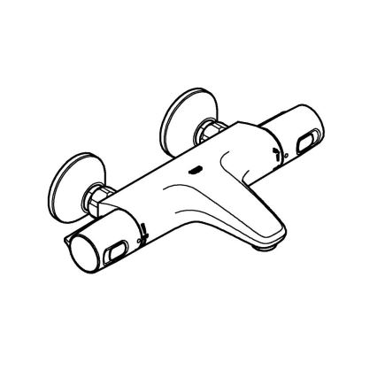 GROHE 34227002 - Termostatinis vonios maišytuvas PRECISION TREND DN 15 blizgus chromas