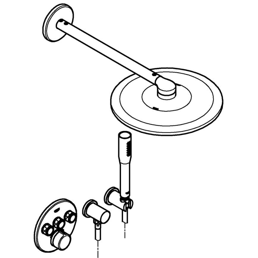 GROHE 34709000 - Dušo rinkinys SMARTCONTROL Perfect blizgus chromas