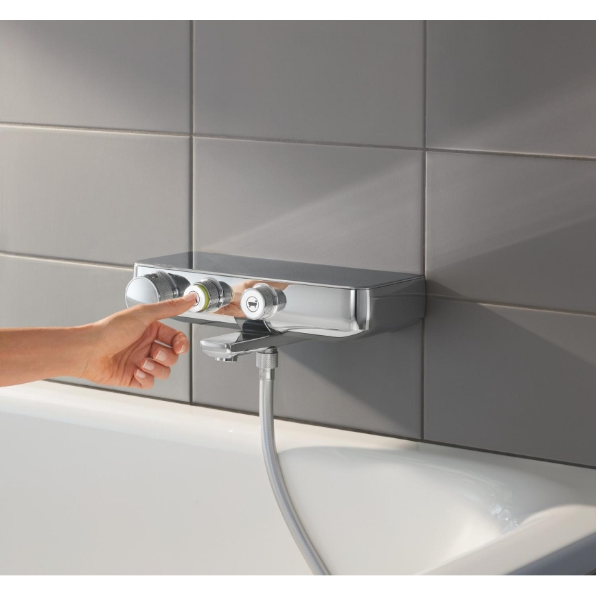 GROHE 34718000 - Termostatinis vonios maišytuvas GROHTHERM SMARTCONTROL 12” chromuotas