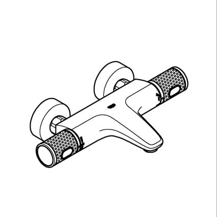 GROHE 34788000 - Termostatinis vonios maišytuvas PRECISION FEEL DN 15 blizgus chromas