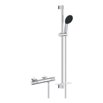 GROHE 34853001 - termostatinis dušo maišytuvas PRECISION FEEL + 90 cm rinkinys, chromuotas