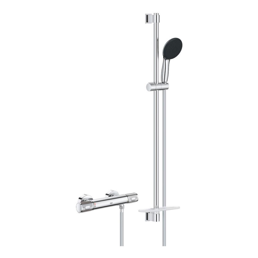 GROHE 34853001 - termostatinis dušo maišytuvas PRECISION FEEL + 90 cm rinkinys, chromuotas