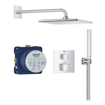 GROHE 34879000 - Įmontuojama dušo sistema PRECISION CUBE 310 × 310 mm chromas