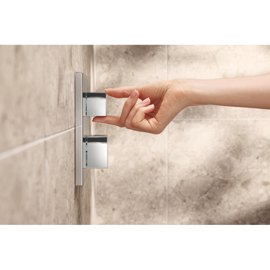 GROHE 34879000 - Įmontuojama dušo sistema PRECISION CUBE 310 × 310 mm chromuota