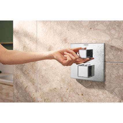 GROHE 34879000 - Įmontuojama dušo sistema PRECISION CUBE 310 × 310 mm chromuota