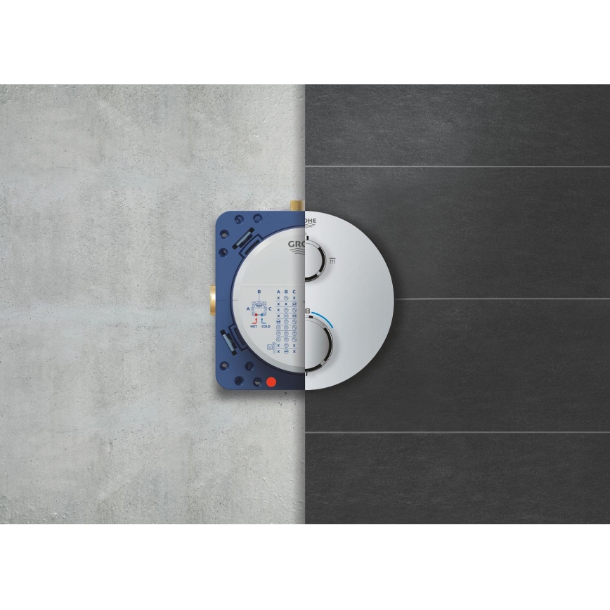 GROHE 34880000 - Dušo komplektas su įleidžiamu maišytuvu GROHTHERM SMARTCONTROL, blizgus chromas