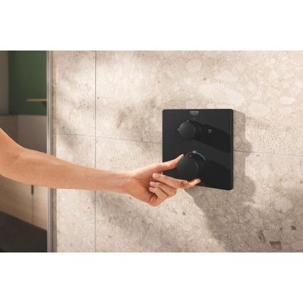 GROHE 348822430 - Dušo komplektas PRECISION 250 × 250 mm juodas