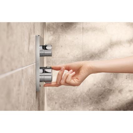 GROHE 348822430 - Dušo komplektas PRECISION 250 × 250 mm juodas