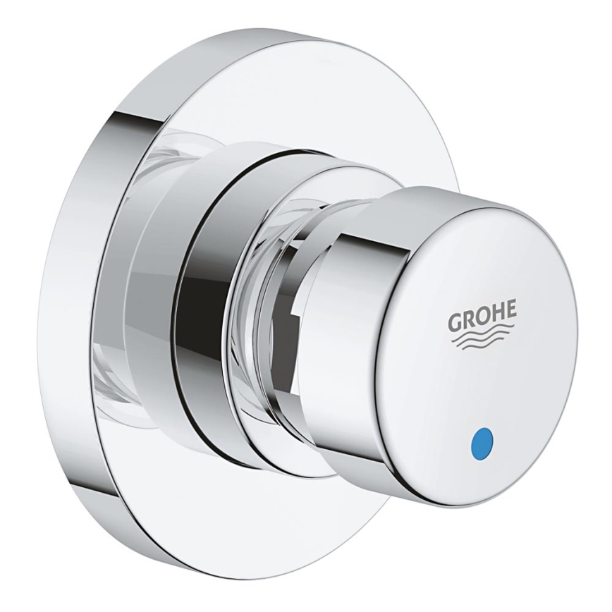 GROHE 36268000 – automatiškai užsidarantis perleidžiamasis vožtuvas EUROECO COSMOPOLITAN T DN 15, chromuotas