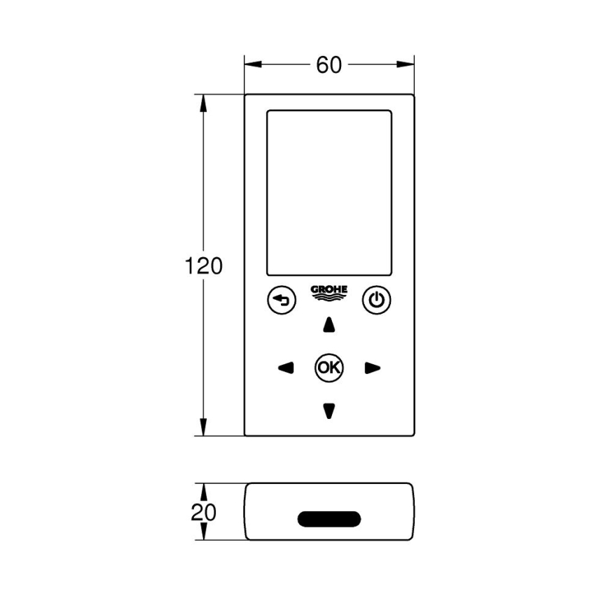 GROHE 36407001 - Nuotolinio valdymo pultas
