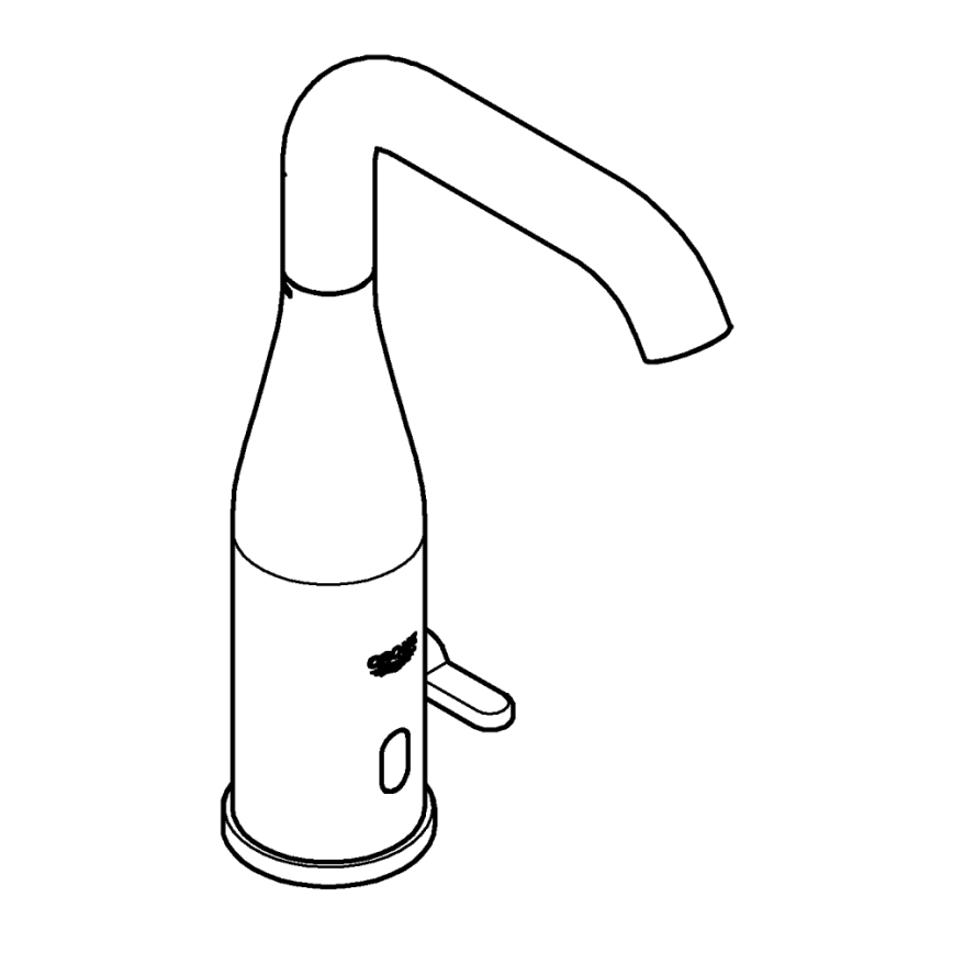 GROHE 36445000 - ESSENCE E infraraudonųjų spindulių elektroninis praustuvo maišytuvas, blizgus chromas