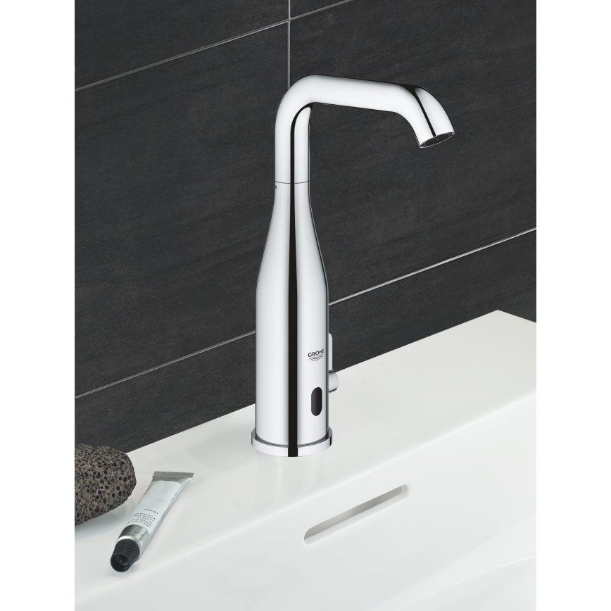 GROHE 36445000 - ESSENCE E infraraudonųjų spindulių elektroninis praustuvo maišytuvas, blizgus chromas