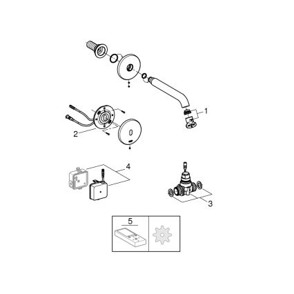 GROHE 36447000 - Infra elektroninis maišytuvas ESSENCE E 182 mm blizgus chromas