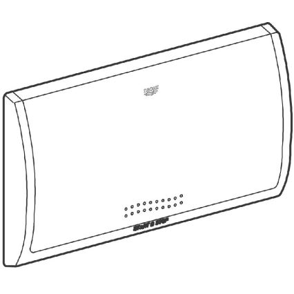 GROHE 37053SH0 - nuleidimo mygtukas CLASSIC 330 × 190 mm baltas