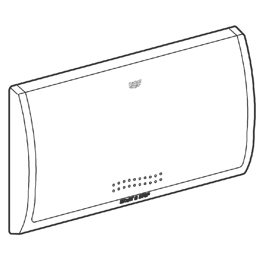 GROHE 37053SH0 - nuleidimo mygtukas CLASSIC 330 × 190 mm baltas