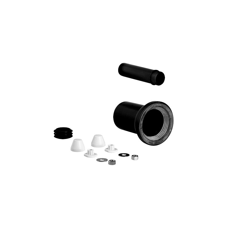 GROHE 37311K00 - tiekimo ir nutekėjimo komplektas WC, 150 mm, juodas