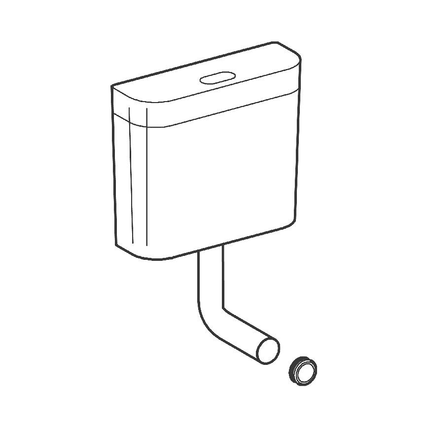 GROHE 37791SH0 - PS nuleidimo cisterna, balta