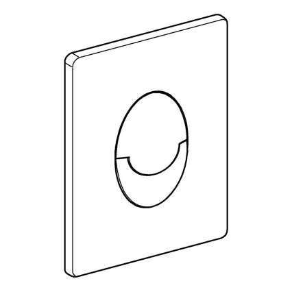 GROHE 38505P00 - Valdymo plokštelė SKATE AIR 156 × 197 mm matinio chromo apdaila