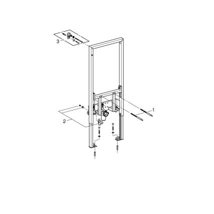 GROHE 38553001 - RAPID SL modulis bidetui 1,13 m, baltas